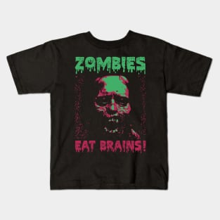 Zombie Eat Brains Kids T-Shirt